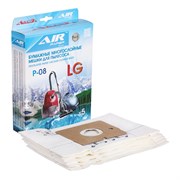 AP-08 Мешки-пылесборники бумажные повышенной фильтрации, 5 шт, для пылесоса LG, LIV, ROLSEN